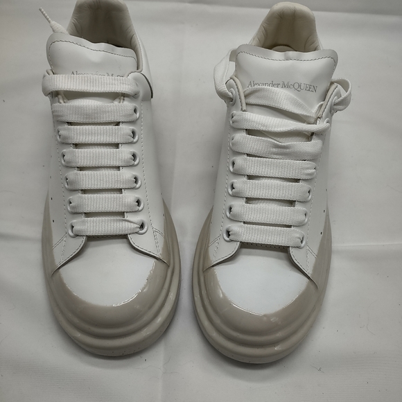 Alexander McQueen Oversized White Dipped Sneakers - Picture 7 of 11